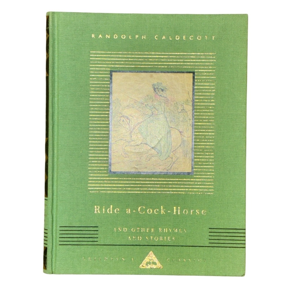 Vintage‎ Ride A Horse & Other Rhymes Randolph Caldecott Green Hardcover NOS